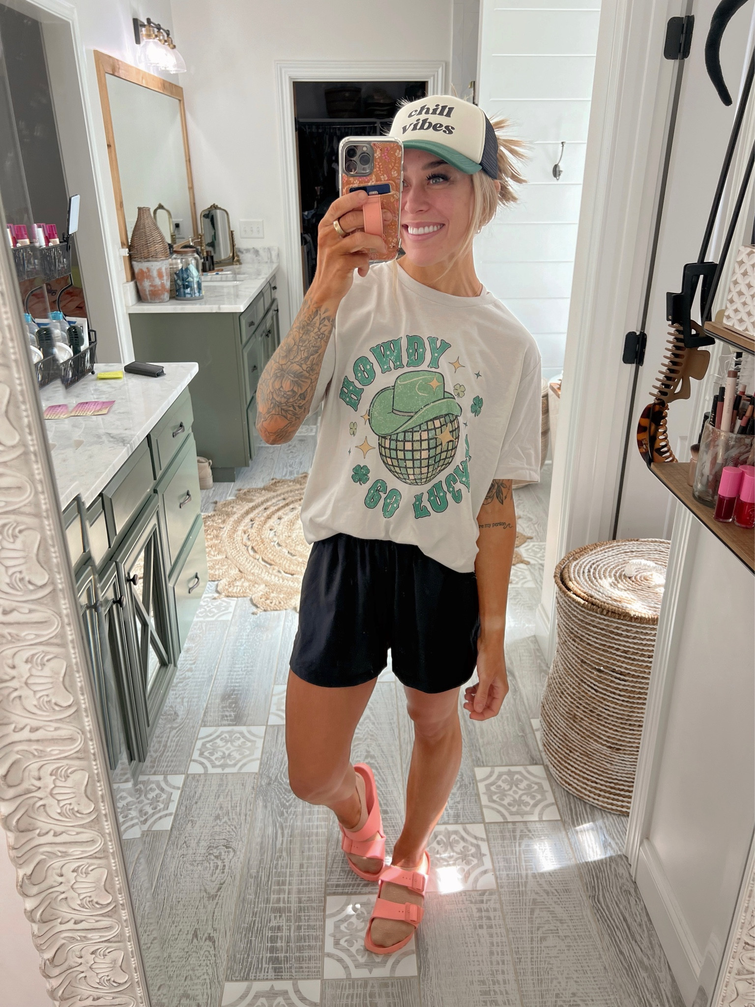 I could live in graphic tees forever —🤎⚡️ in a L here! Mountain Moverz has some of the cutest!!! Code HOLLEY25 for 25% off this weekend☺️ or code HOLLEY3 for 3 for $75! 

Graphics / tees / basics / neutrals / comfy / lifestyle / outfit / spring style / Holley Gabrielle 

#LTKSeasonal #LTKfindsunder50 #LTKstyletip