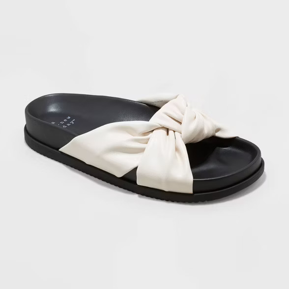 Women's Kaylin Knotted Slide Sandals - A New Day™ | Target