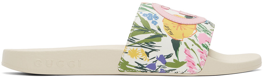 White Ken Scott Edition Print Slides | SSENSE