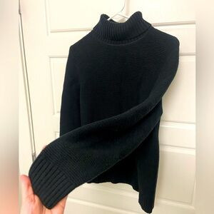J.crew cotton blend sweater, black M | Poshmark