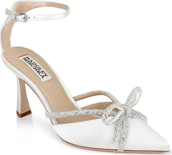 Badgley Mischka Collection Ann Ankle Strap Pointed Toe Pump (Women) | Nordstrom | Nordstrom