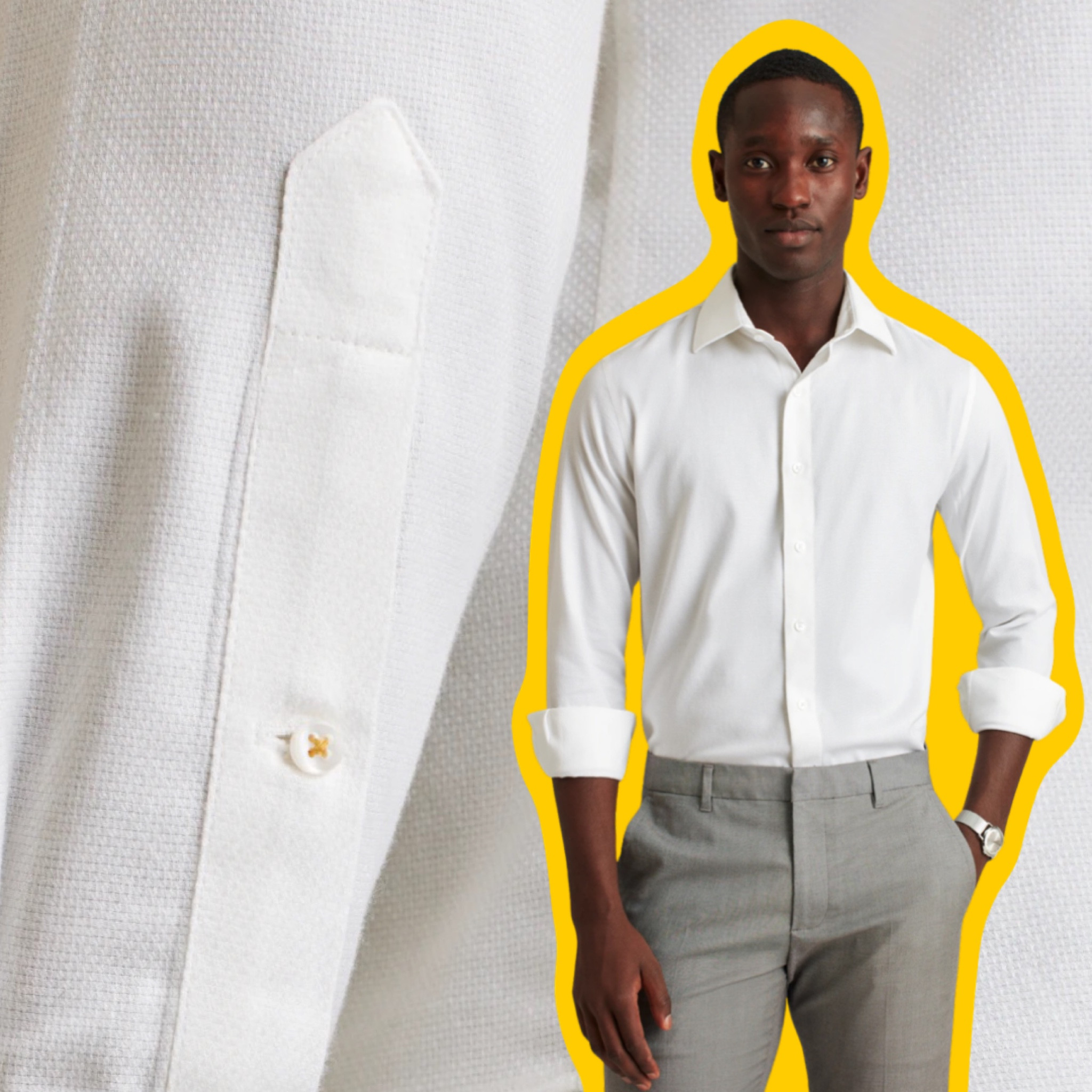 This white dress shirt by Bonobos is the best in class for a starter shirt. With a multitude of fits to accommodate different body types, stylish details, and a killer fabric — it doesn’t get better than this! The texture is smart enough to wear with a suit but not too formal for chinos either. A strong collar sets it apart from most other pieces in this price point. 

#LTKmens #LTKstyletip #LTKGiftGuide