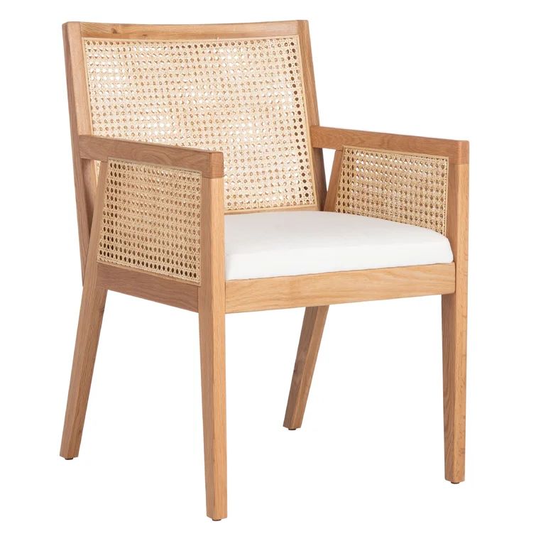 Malik Linen Arm Chair in Beige | Wayfair North America