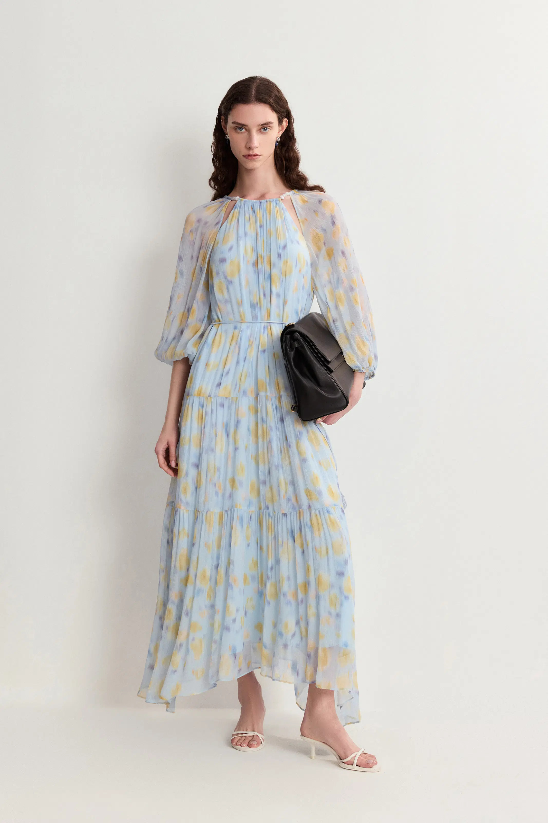 Mia Flora Kleid aus Cr\u00eape-Georgette | Fabrique