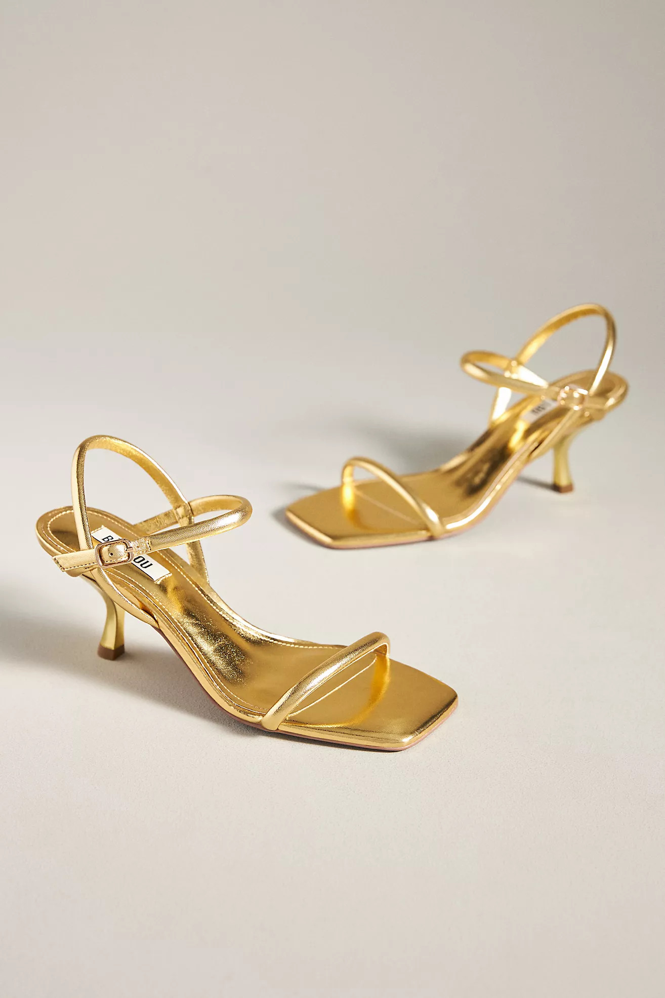 Bibi Lou Simple Strappy Kitten Heels | Anthropologie (US)