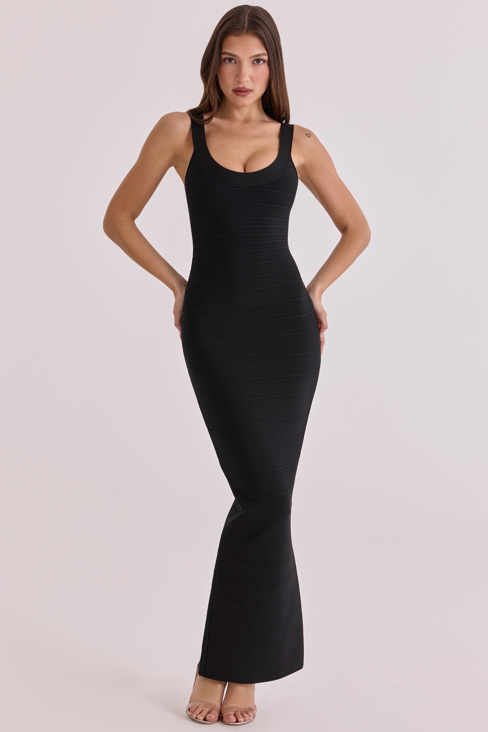 black bandage maxi dress | House of CB