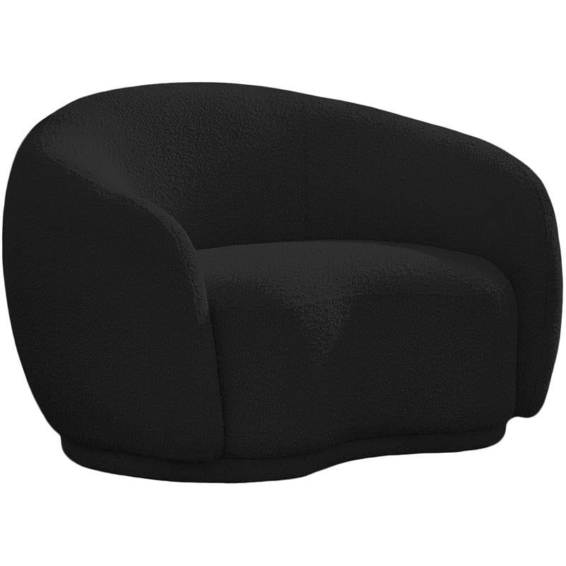Meridian Furniture Hyde Black Boucle Fabric Chair | Walmart (US)