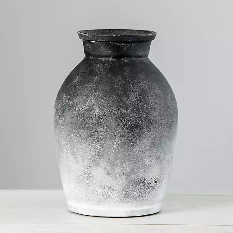 Black and Cream Vintage Terracotta Vase | Kirkland's Home