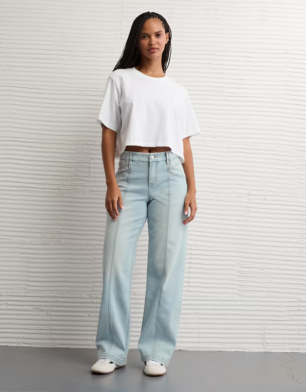 AE Curvy High-Waisted Stovepipe Jean | American Eagle Outfitters (US & CA)