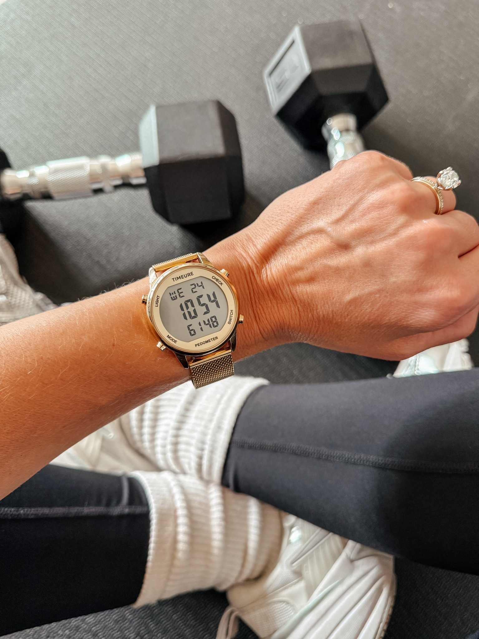 LOVE this for tracking my steps! I didn’t want any sort of smart watch / to be connected to anything. No charging it, stylish, always get compliments on it! 

#LTKActive #LTKFindsUnder50