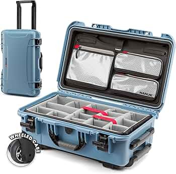 NANUK 935 Hard Case with Padded Divider – Waterproof Equipment Case with Wheels, 22” x 14” ... | Amazon (US)