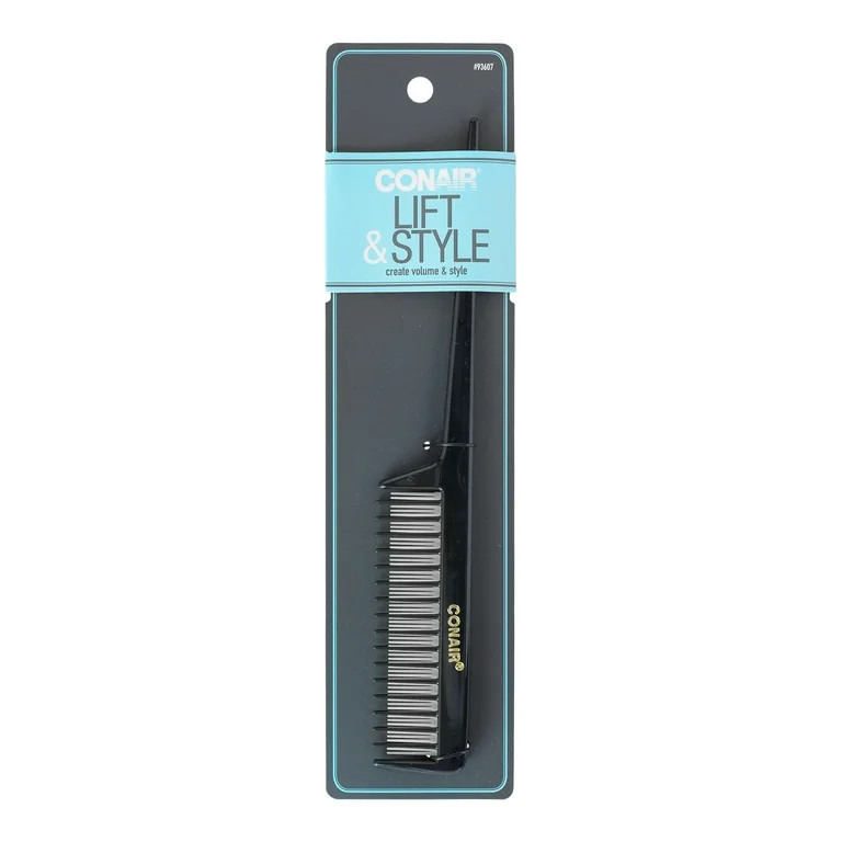 Conair Lift & Style Professional Volumizing Teasing Comb, Black | Walmart (US)