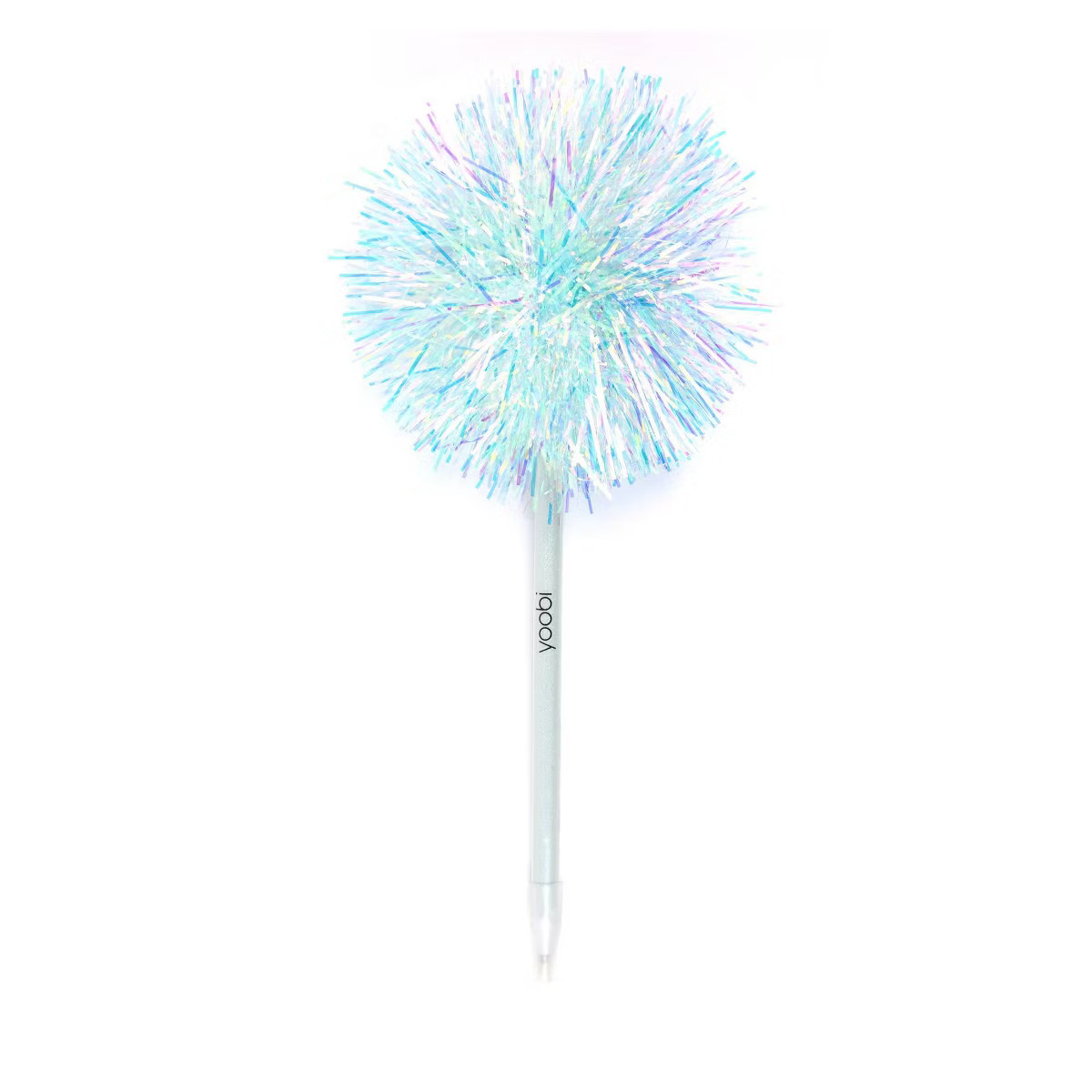 Yoobi Novelty Pom Pom Pen Mint Tinsel | Target