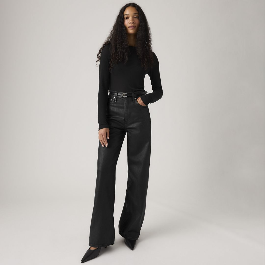 Levi's Coated Ribcage Wide Leg Women's Jeans 30x32 | Levi's US