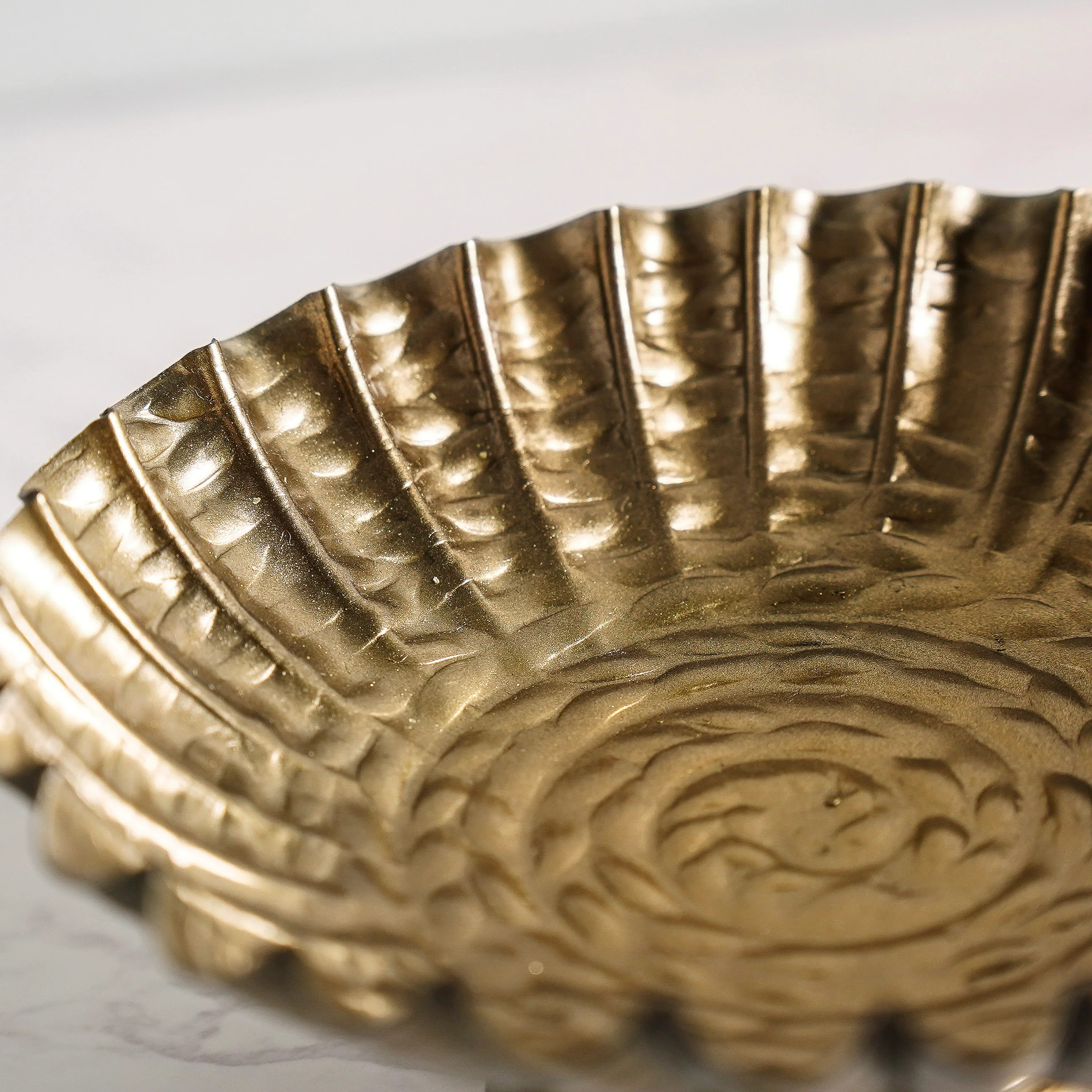 Mini Gold Footed Dish | MJHome