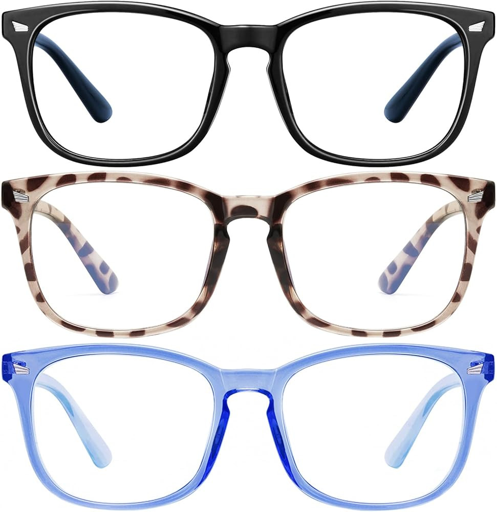 hunsquer Blue Light Glasses for Woman/Men Computer Blue Light Glasses | Amazon (US)