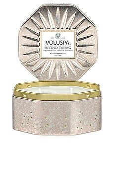 Voluspa Blond Tabac Octagon Tin Candle in Warm & Spiced from Revolve.com | Revolve Clothing (Global)