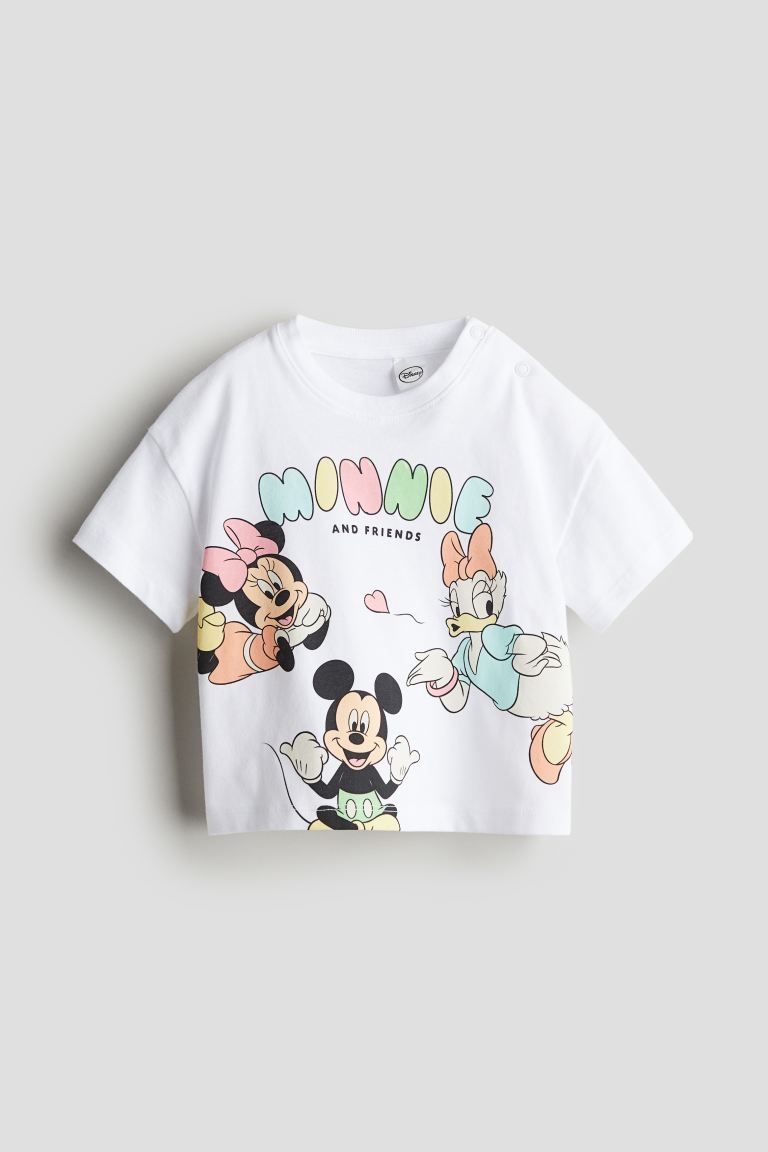 Printed Cotton Jersey T-shirt | H&M (US + CA)