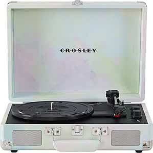 Crosley CR8005F-GW Cruiser Plus Vintage 3-Speed Bluetooth in/Out Suitcase Vinyl Record Player Tur... | Amazon (US)