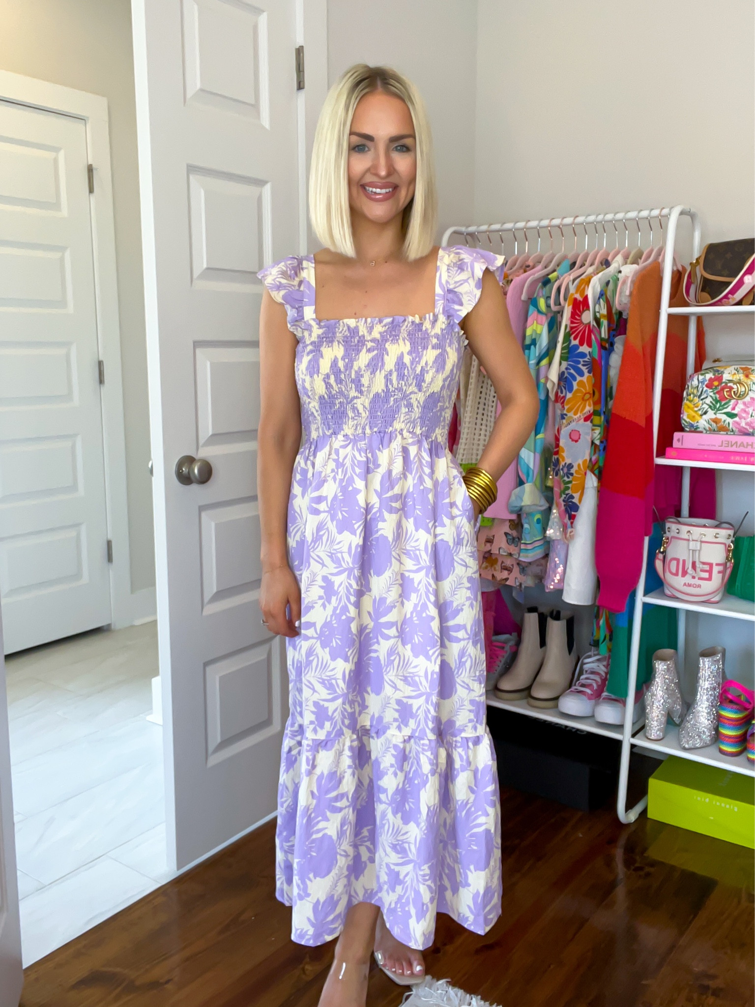 15% off with KELSIE15 
Lavender midi dress / Easter dress / lavender floral print dress / spring dress


#LTKFind #LTKstyletip #LTKSeasonal