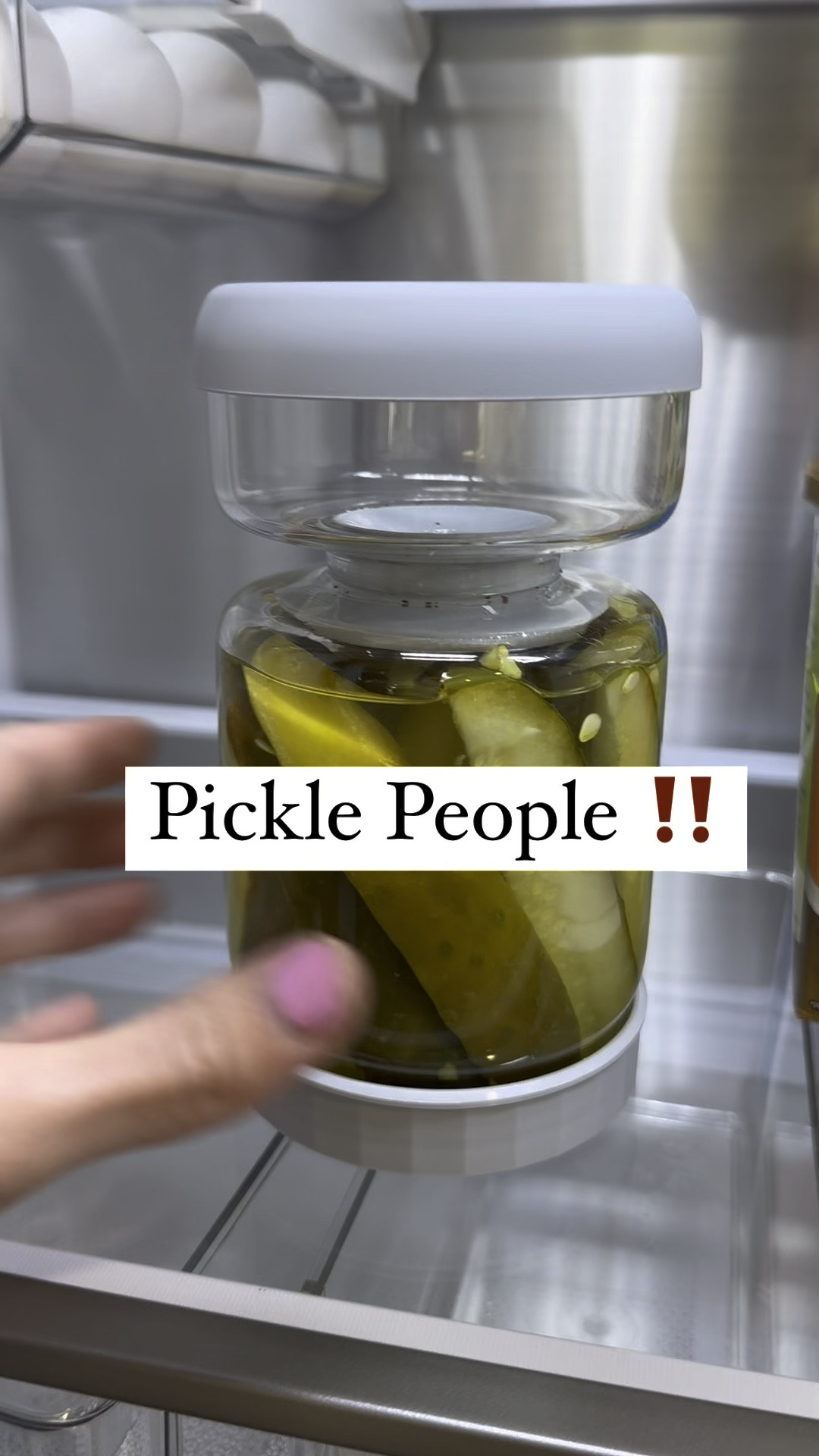 Isn’t this jar so neat?! You can store more than just pickles. Store olives or other marinated foods. I don’t like pickles but my kids love it so this jar lets me grab them easier without getting juice all over my fingers. 

#LTKhome #LTKsalealert #LTKMostLoved