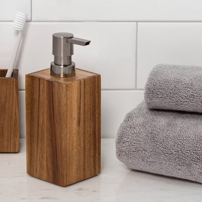 Medium Acacia Soap Pump Natural - Threshold™ | Target