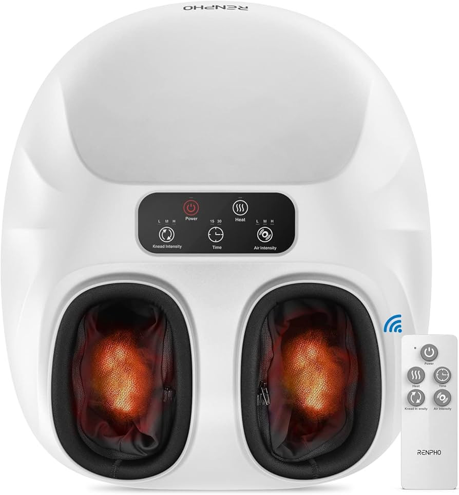 RENPHO Foot Massager Machine with Heat, Electric Shiatsu Foot Massager with Remote Control, Deep ... | Amazon (US)