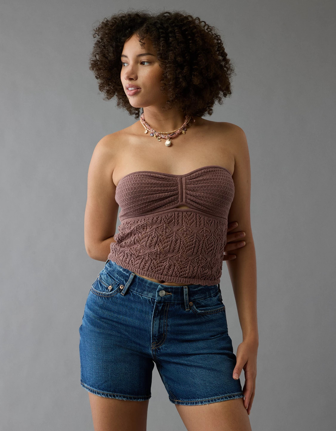 AE 6" Strigid Curvy Super High-Waisted Relaxed Denim Short | American Eagle Outfitters (US & CA)