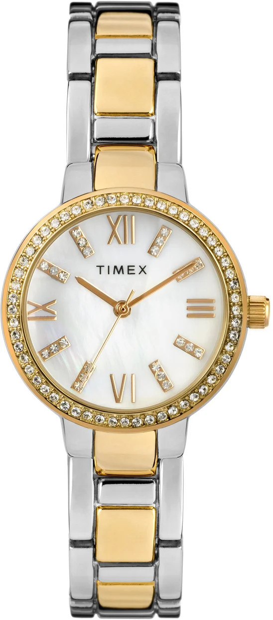 Timex Women's Dress Crystal 30mm Watch – Mother of Pearl Dial with Two-Tone Bracelet | Walmart (US)