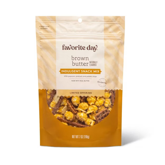 Brown Butter Flavor Pretzel Mix Caramel Popcorn - 7oz - Favorite Day™ | Target