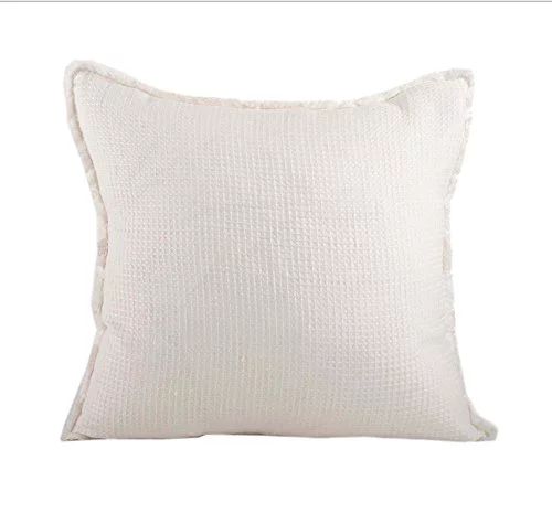 L'excellence Waffle Weave Down Filled Throw Pillow, 20-inch Square (Ivory case only) | Walmart (US)