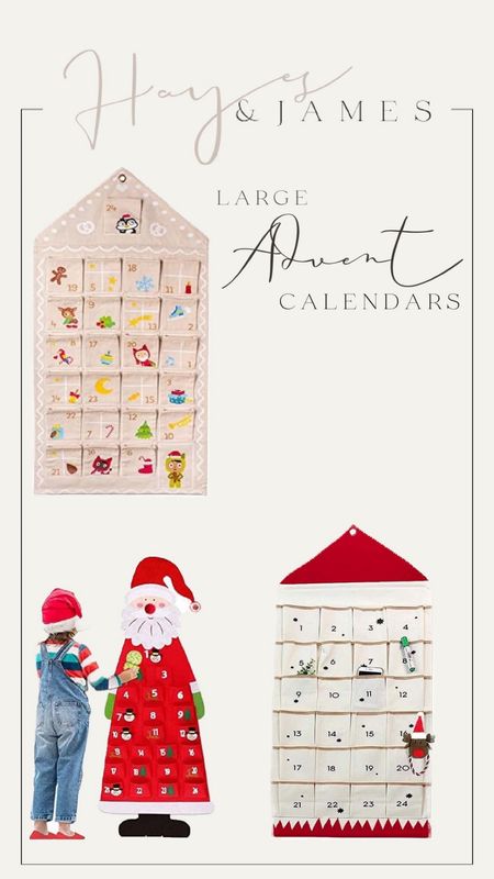 The best advent calendars! Large pockets to fit various gifts inside #adventcalendar 

#LTKkids #LTKHoliday #LTKfamily