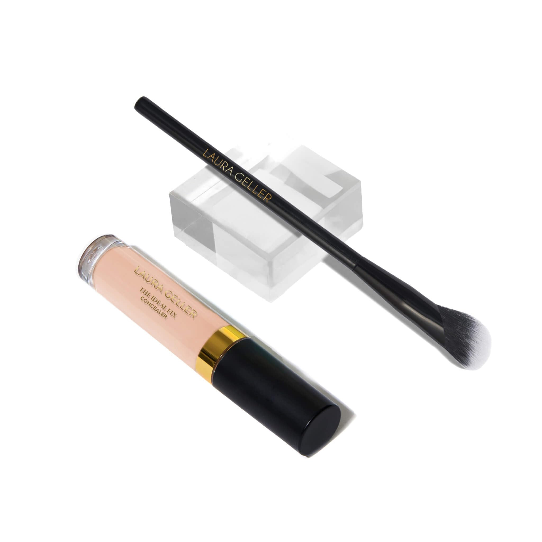LAURA GELLER The Under Cover Kit: Ideal Fix Concealer, Fair + Precision Angled Concealer Brush | Amazon (US)