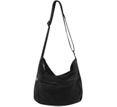 Canvas Casual Messenger Bag Hobo Crossbody Bag Canvas Shouder Tote Handbag for Women and Men | Amazon (US)