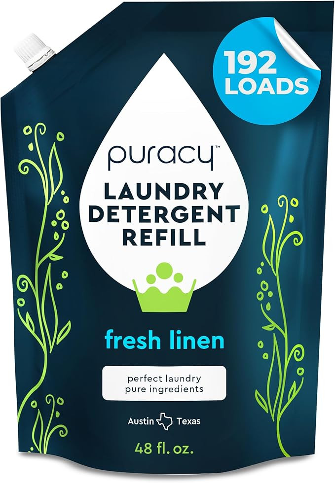 Puracy Liquid Enzyme Laundry Detergent Refill-1,4 Dioxane Free, Natural, Scent-Free Gentle Laundr... | Amazon (US)