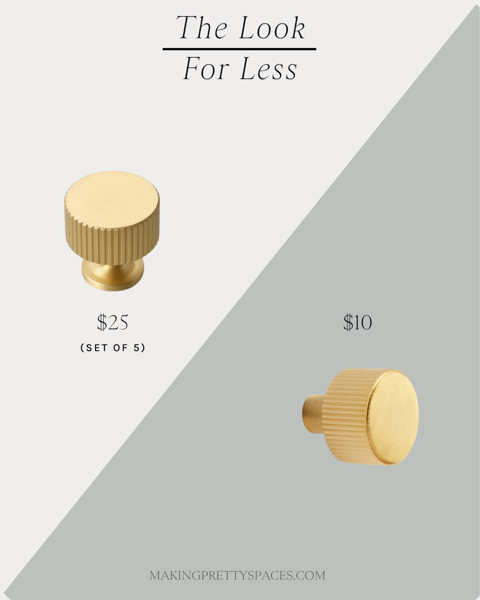 The look for less, gold knobs, drawer pulls, cabinet knobs, gold metal, affordable, home decor, metal accents, interior design 

#LTKhome #LTKfindsunder100 #LTKfindsunder50