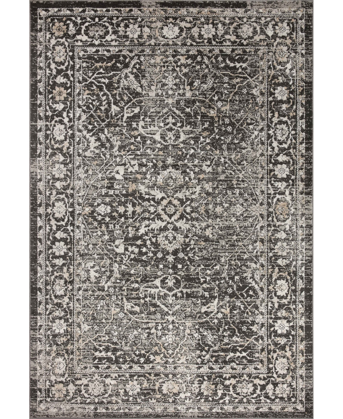 Loloi Ii Odette Odt-01 6'7" x 9'6" Area Rug - Charcoal | Macy's