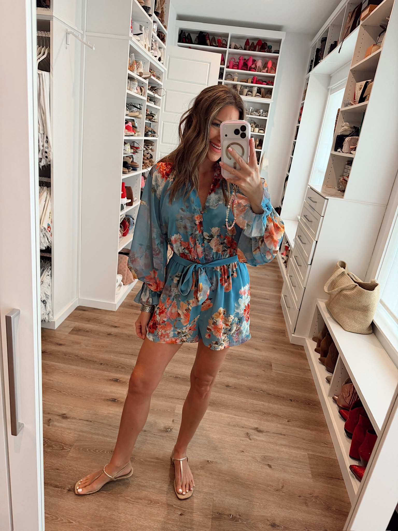 In a small romper, sandals and accessories - fits tts.

#LTKootd #LTKgrwm #LTKSeasonal