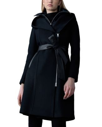 Mackage Shia 2 in 1 Double Face Wool Coat with Removable Bib  | Bloomingdale's Women | Bloomingdale's (US)
