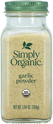 Simply Organic Garlic Powder Certified Organic, 3.64-Ounce Containers (Pack of 3) | Amazon (US)