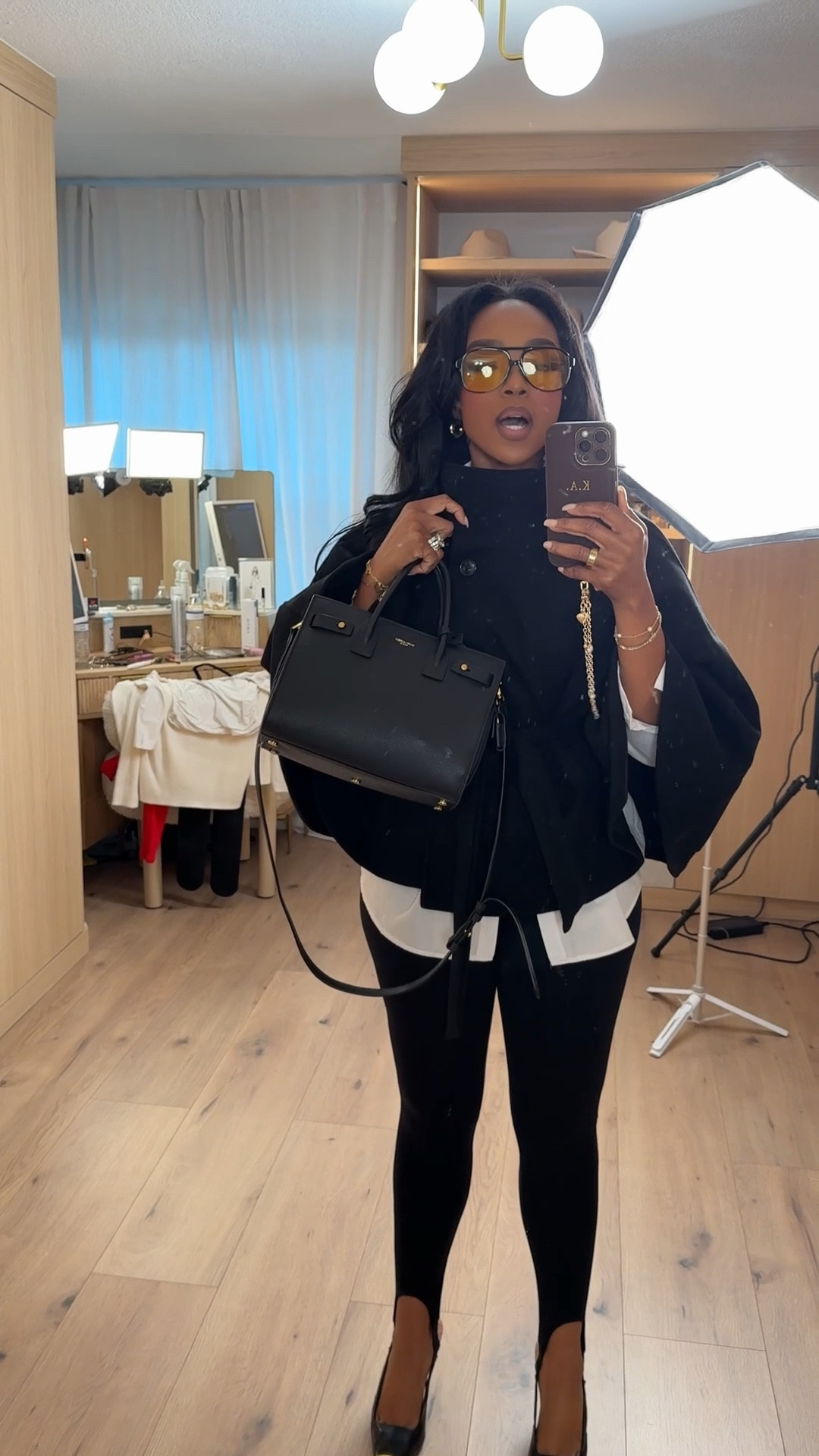 Effortlessly polished with a luxe, layered feel — this all-black look is the definition of elevated everyday style. The structured coat, sleek leggings, and pointed heels make it a go-to for chic, on-the-go moments while still feeling timeless and put together.

Perfect for dinner plans, city errands, travel days, or a casual meeting.

📏 Sizing:
Top: Size Small  
Leggings: Size Small  
Heels: True to size  

Classic black outfit, elevated basics, capsule wardrobe staple, chic everyday look, minimalist fashion, polished casual outfit, fall winter styling, timeless essentials, versatile layering pieces.

Follow me on Instagram and YouTube @kirasfashionfinds

#LTKgrwm #LTKvlog #LTKootd