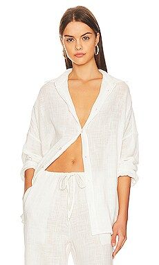 Indah Como Button Up Shirt in Natural from Revolve.com | Revolve Clothing (Global)