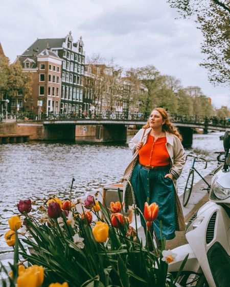 I'm in Europe for a month, here's what I wore in Amsterdam today 🌷🇳🇱 (curvy size 12/14!)

Last day in Amsterdam we walked all over, saw the Anne Frank house and did a canal tour! I wore this sweater and skirt in the morning but tbd changed in the evening since I was a little warm in this. Got a lot of rare Netherlands sunshine in April!!

whole outfit from @sezane (I'm obsessed with this coat, so timeless!) 

#amsterdam #amsterdamcity #amsterdam🇳🇱 #netherlands #holland #whimsysoul #dutch #sezane #sezanelovers #curvy #curvystyle #size14 #curvyfashion #midsize #traveloutfit #amsterdamoutfits #curvyblogger #curvyconfidence 

#LTKmidsize #LTKtravel #LTKplussize