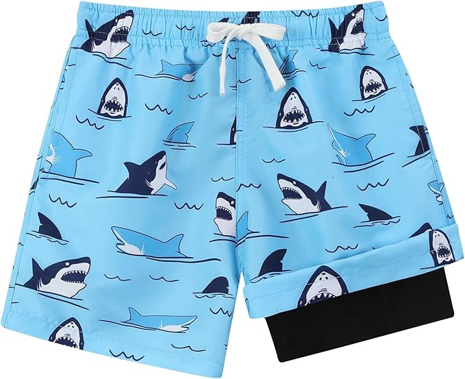 Boys Swim Trunks Compression Liner Bathing Suit Quick Dry Swimsuit 6-20T | Amazon (US)