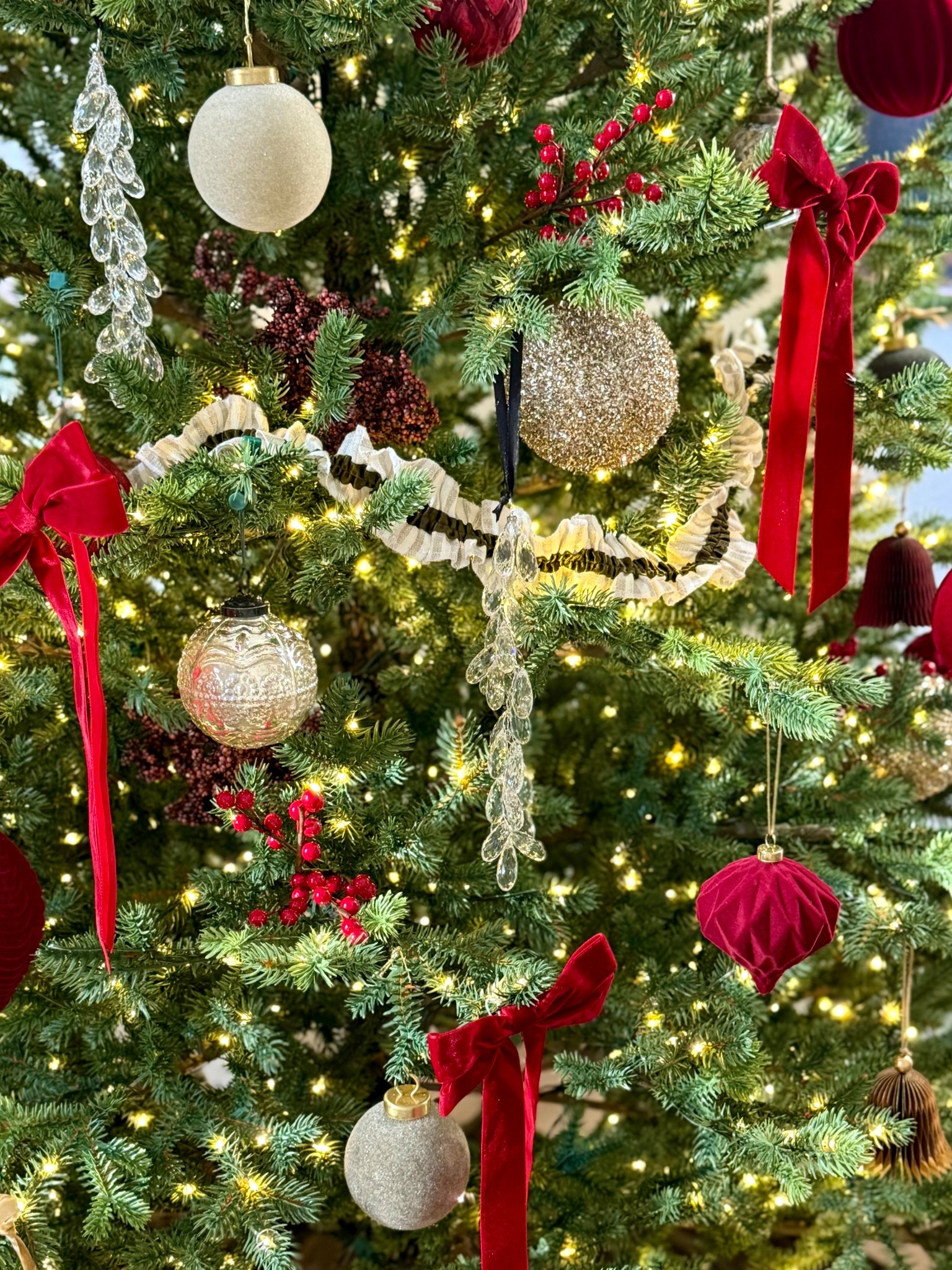 Close-up view of my favorite ornament. Love how the crystals reflect the twinkling lights. On sale now. 

Christmas tree ornaments 🎄

#LTKSaleAlert #LTKHoliday #LTKHome