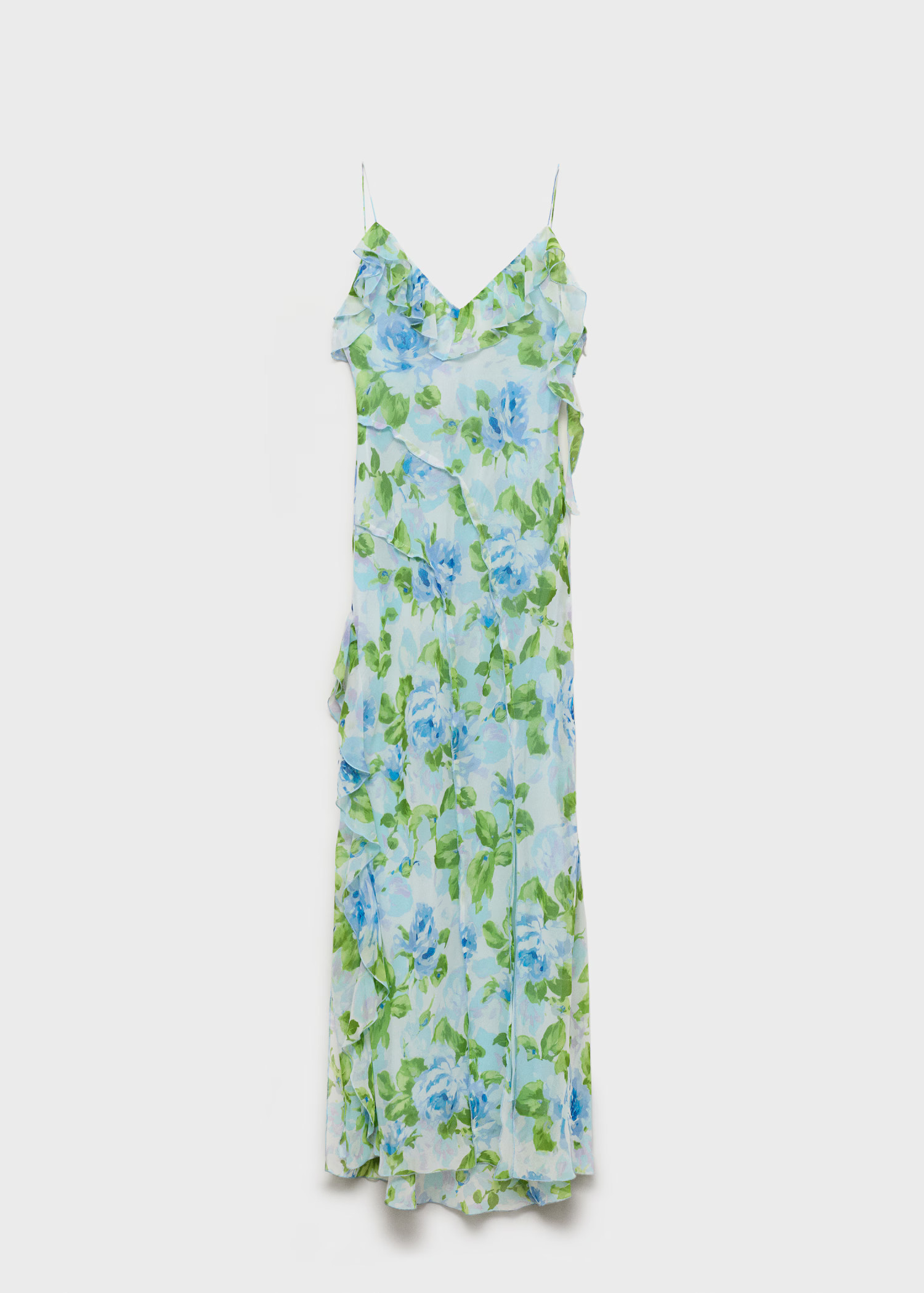 Ruffled floral print dress - Women | MANGO USA | Mango (US/MX/AU)
