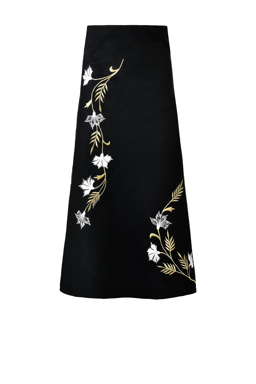 Lily Skirt - Black & Ivory & Gold | Rosewater Collective