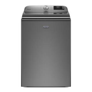 5.2 cu. ft. Smart Capable Metallic Slate Top Load Washing Machine with Agitator and Extra Power B... | The Home Depot