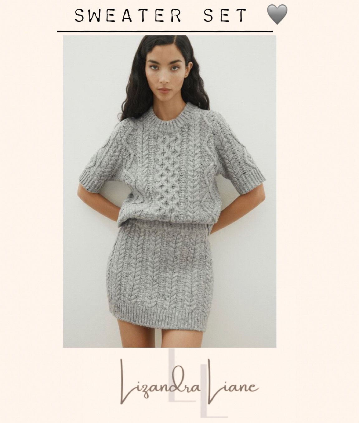 Sweater set, grey minimalstyle, fall outfit, fall style, fall fashion 

#LTKstyletip #LTKfindsunder100 #LTKfindsunder50