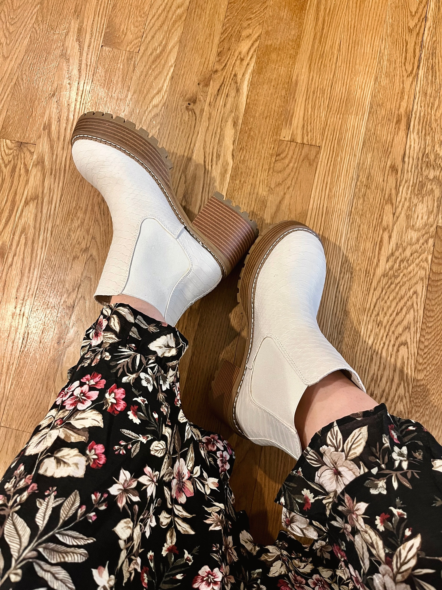 MIA lug boots 😍 true to size, wearing a 7. Super comfy too

Chelsea boot, platform boot, platform booties, white boots, cream boots 

#LTKunder100 #LTKshoecrush #LTKstyletip